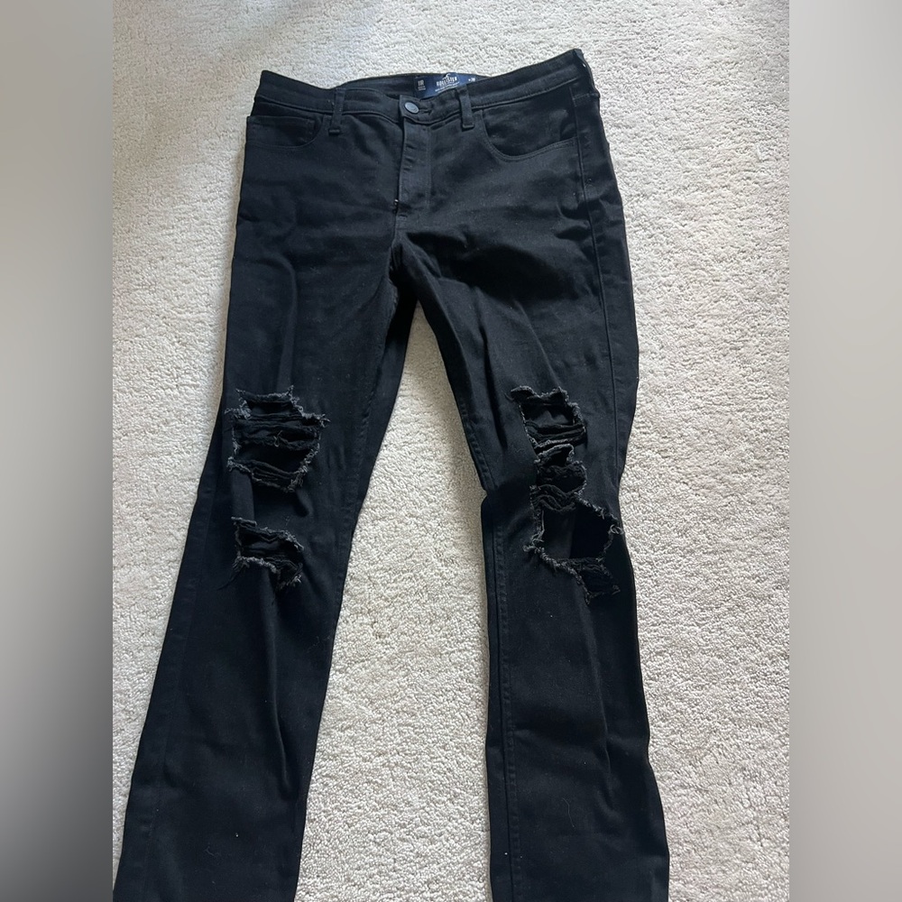 Hollister Black Ripped Skinny Jeans